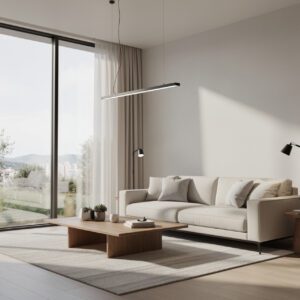 Ambiente iluminado naturalmente com uso eficiente de energia elétrica.